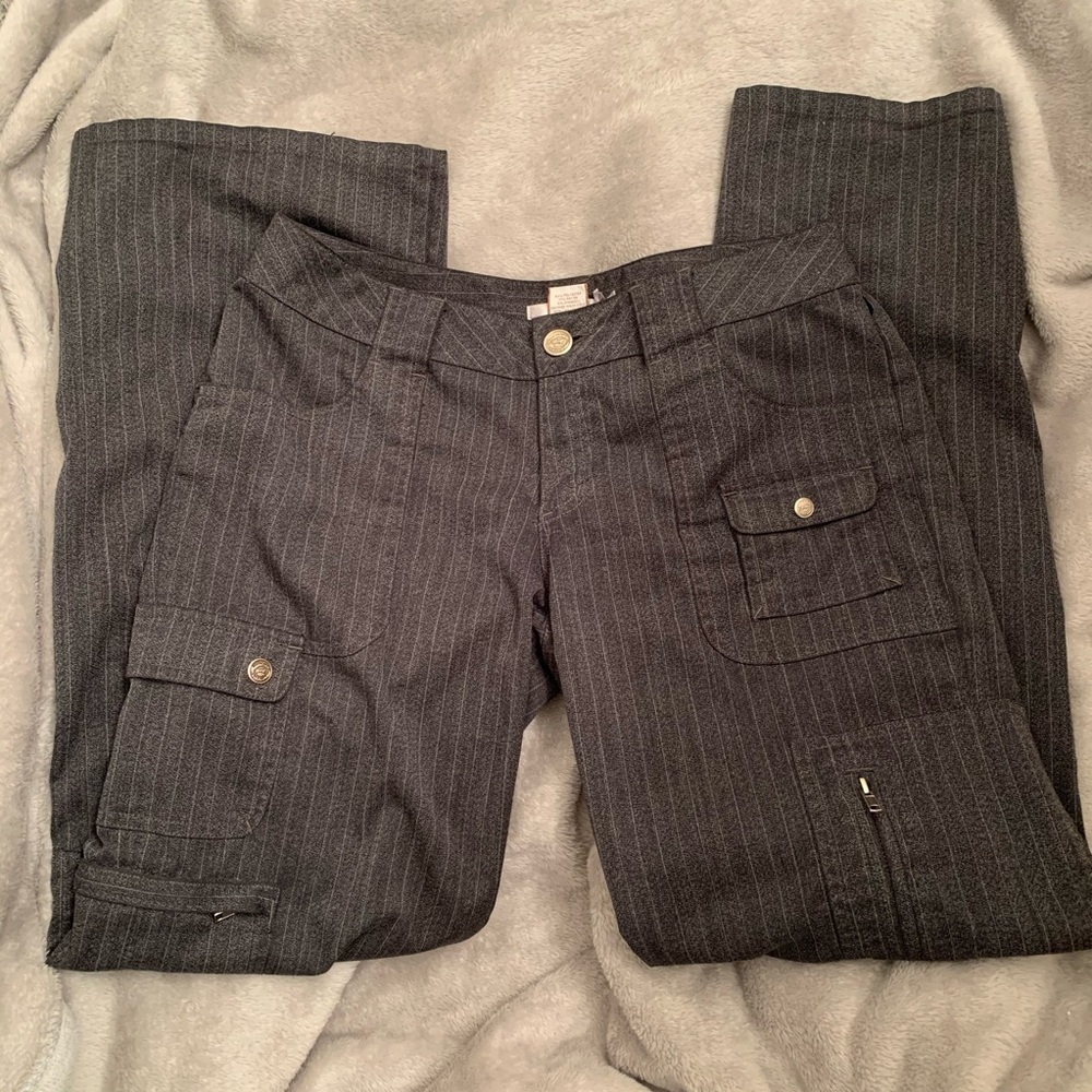 American Rag dark gray pinstripe cargo pants